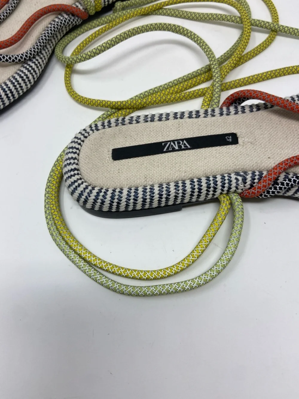 Zara flat rope sandals size 42 - Picture 11 of 16